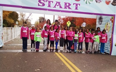 Girls from Kemp Elementary School Run the Great Candy Run