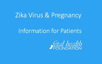 UPDATE: Zika Virus and Pregnancy | Information for Patients